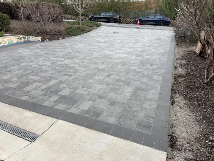 Drainage Solutions For Driveways Trench Drain Across A Paver Apron