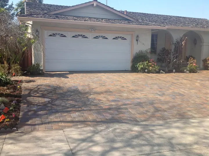 Driveway Paving Completed Paver Driveway