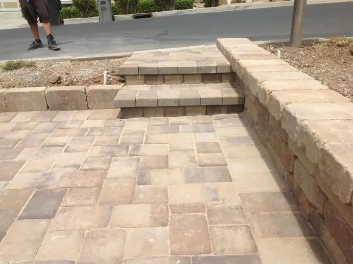 Driveway Paving Concrete Drive Replaced With Pavers