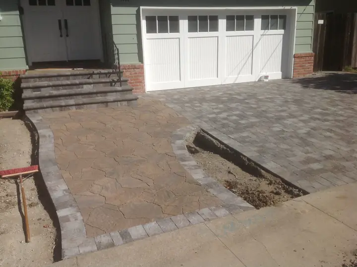 Driveway Paving Paver Driveway And Front Walkway San Carlos Ca