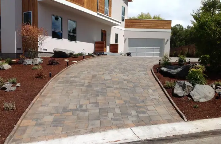 Driveway Paving Wide Paver Driveway San Carlos Ca