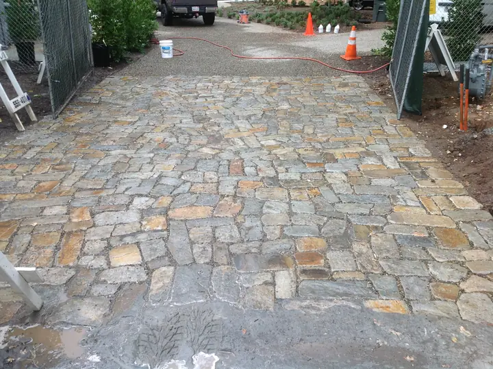 Hardscaping Mortar Set Natural Stone Surface