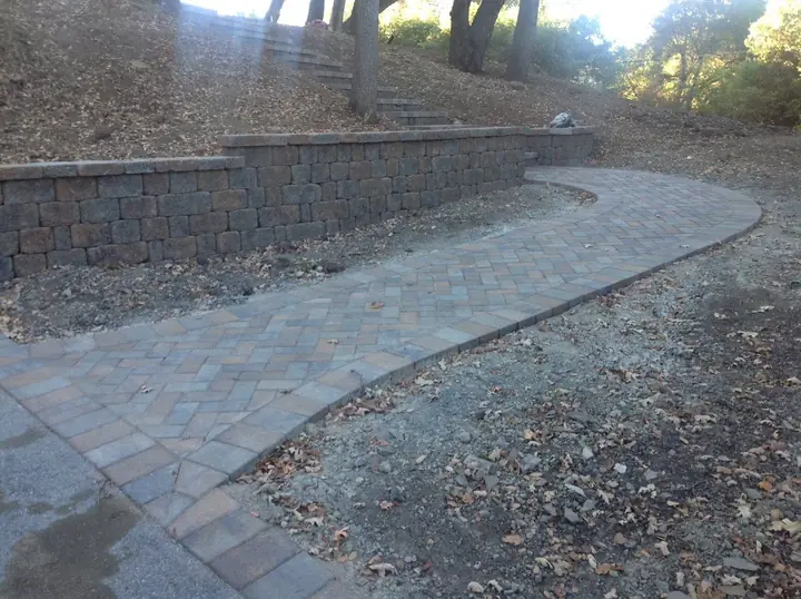Outdoor Steps Masonry Walkway Steps And Garden Wall