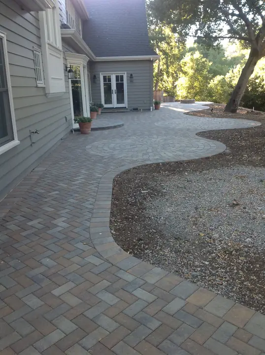 Patio Paving Backyard Paver Patio And Planting Los Altos Ca