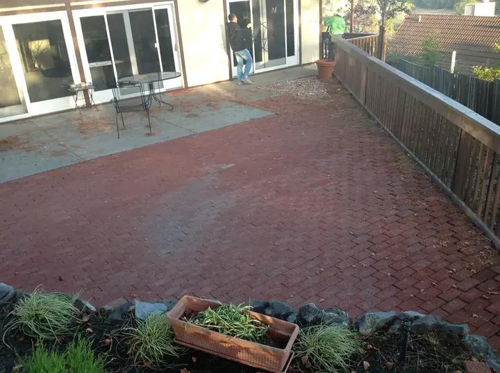 Patio Paving Backyard Paver Patio Finished