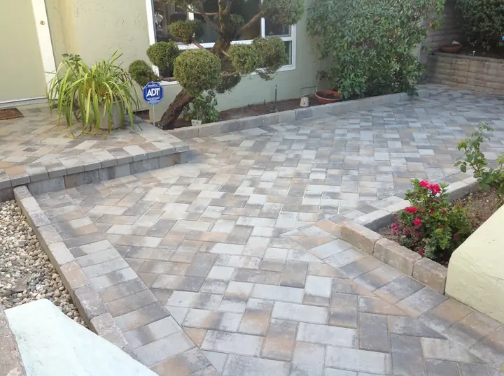 Patio Paving Front Paver Patio And Entry San Mateo Ca