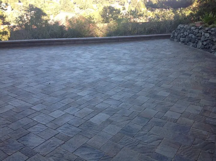 Patio Paving Paver Patio In The Back Garden San Carlos Ca