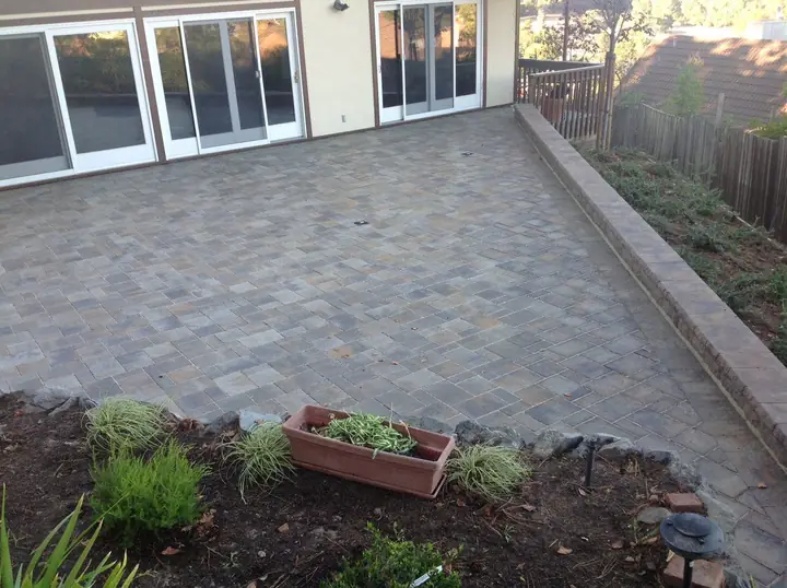 Patio Paving Paver Patio Off The Back Door