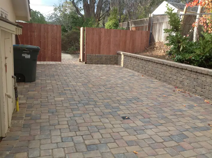 Patio Paving Side Yard Paver Patio Hillsborough Ca