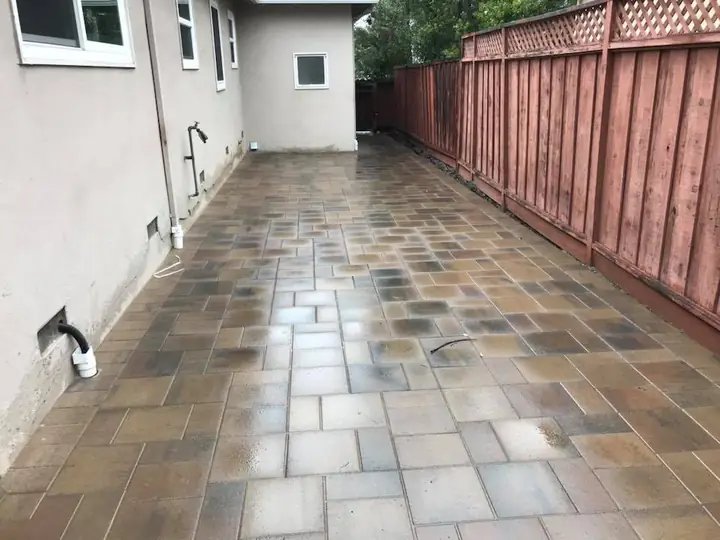 Walkway Paving Side Yard Paver Path