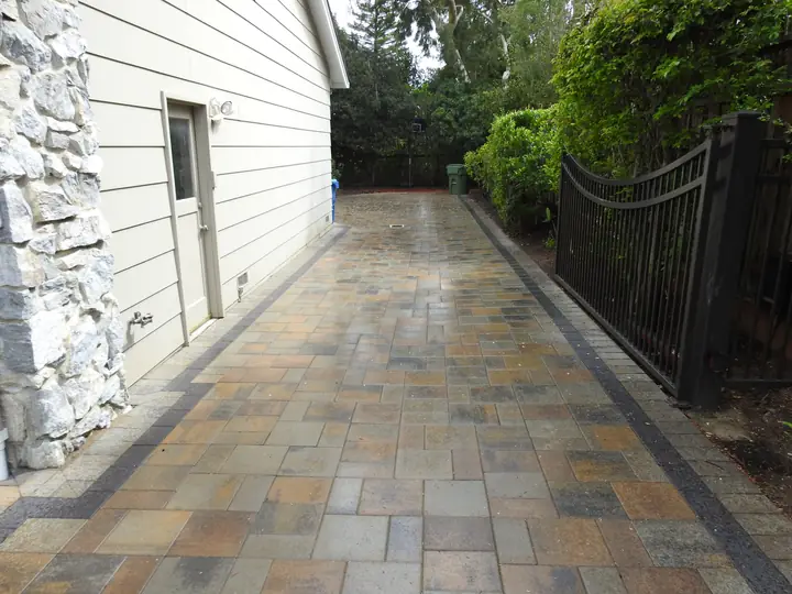 Walkway Paving Wide Paver Side Yard Walkway
